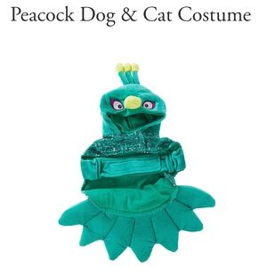 Peacock pet costume